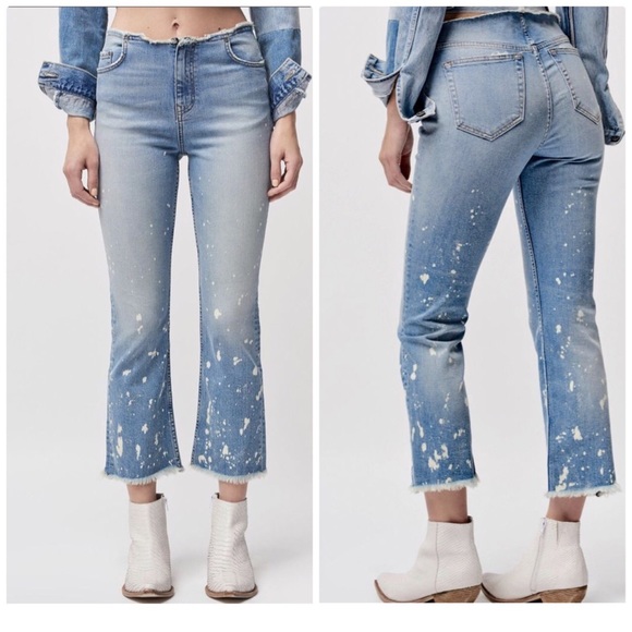 bleach spot jeans